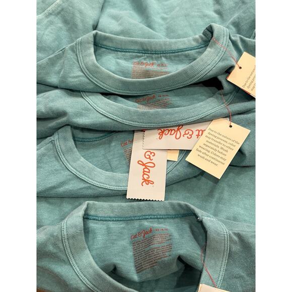 Lot Of 4 Cat & Jack Unisex Turquoise Surfs Up T-Shirt Size XS 4/5 NWT NEW - Picture 5 of 6